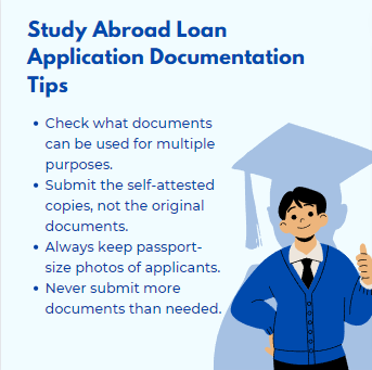 Important points to note while submitting documents to secure an international educational loan