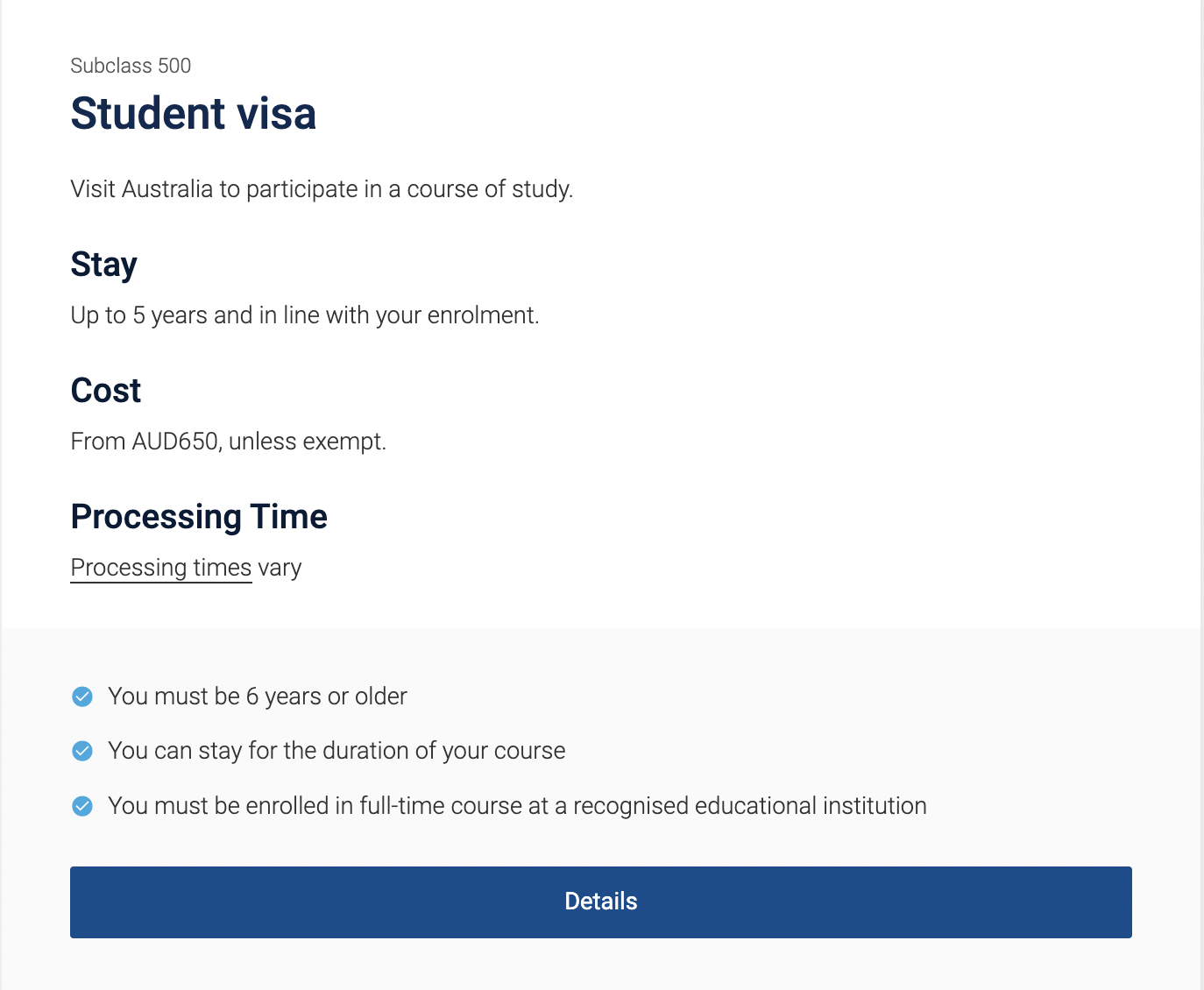Student Visa for Australia - Subclass, Rules, Requirements, Application, Fees