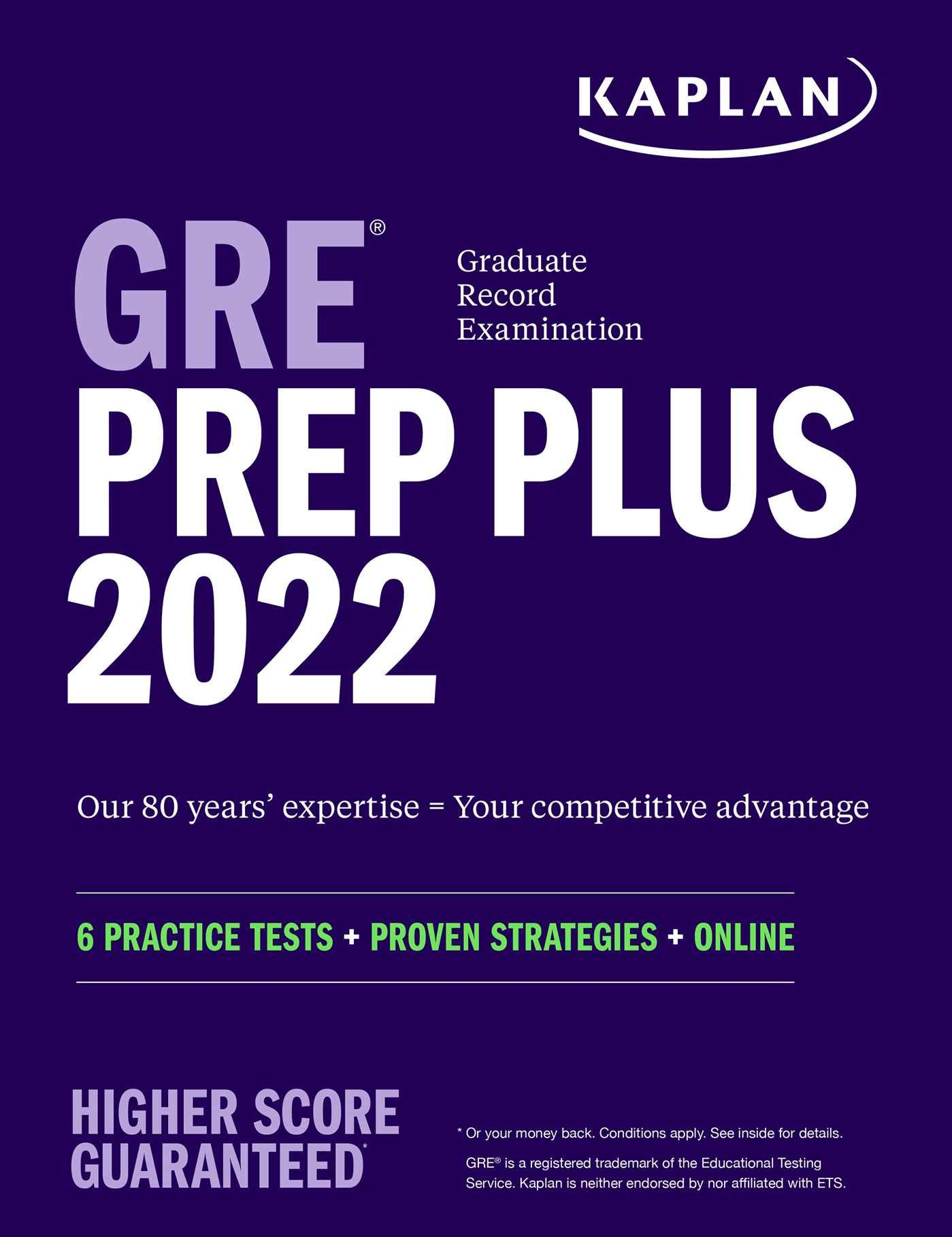 Kaplan GRE Prep Plus 2022