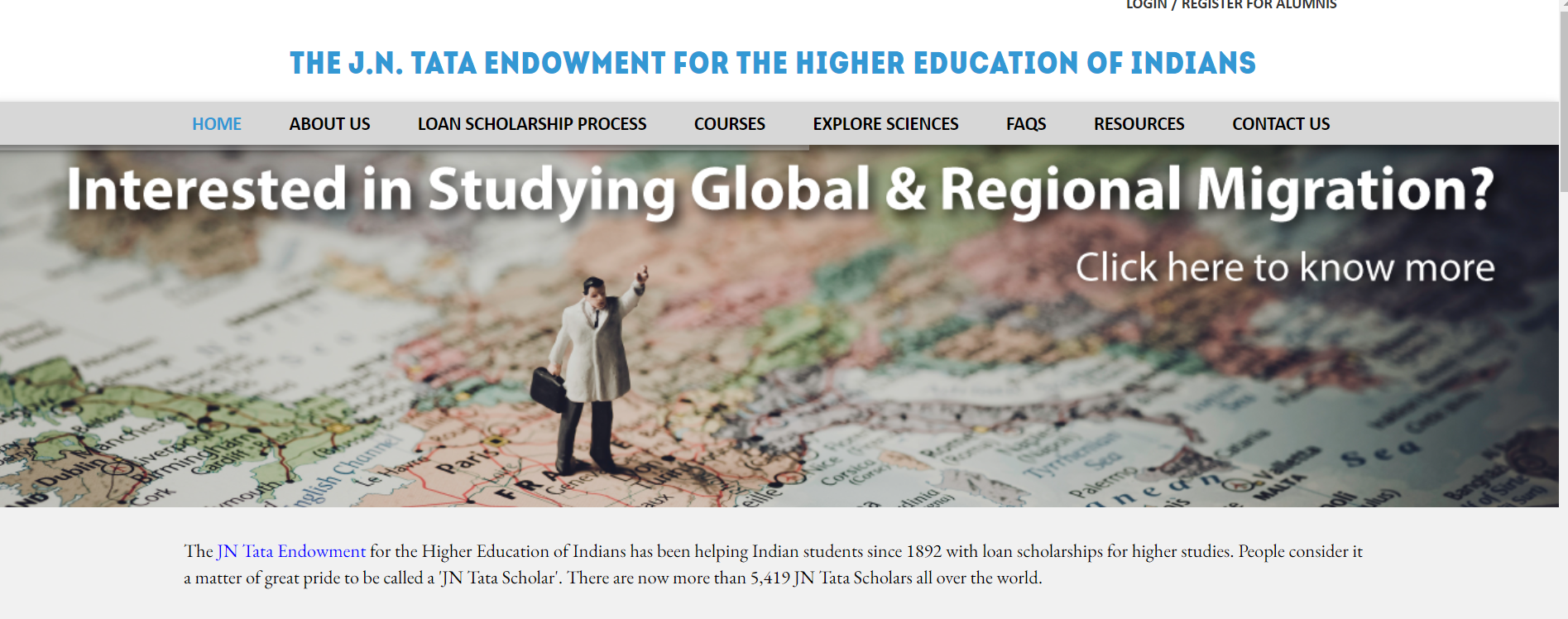 J.N. Tata Loan Endowment Scholarship