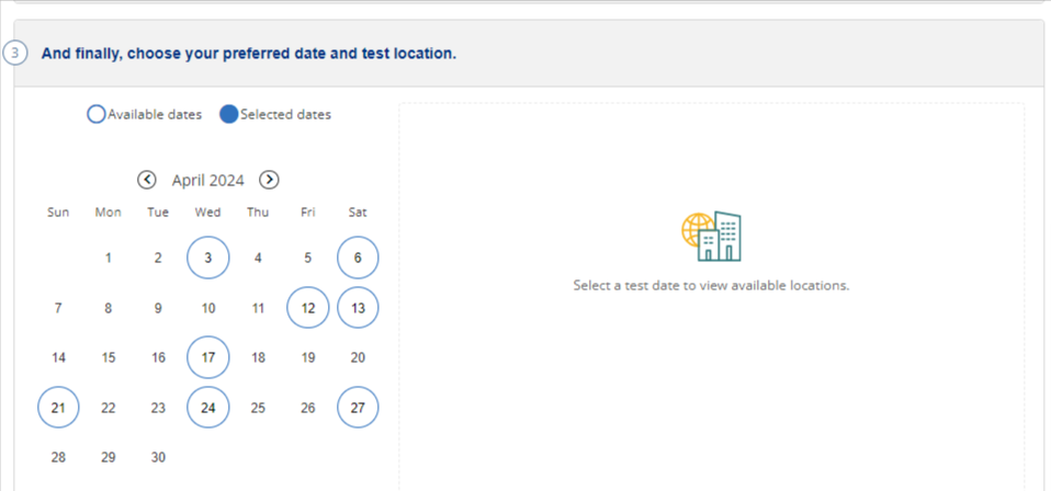 toefl exam dates