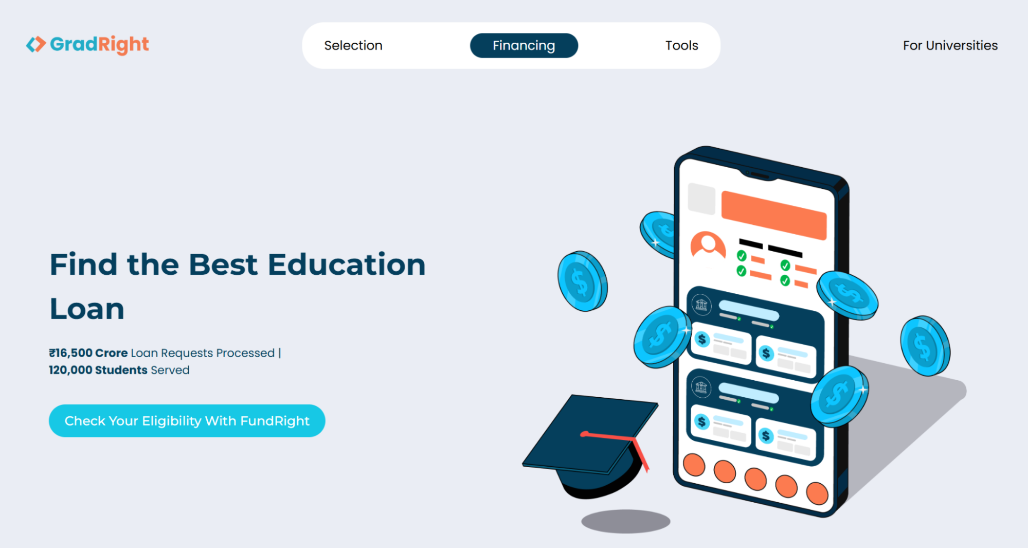 Get education loan with financing