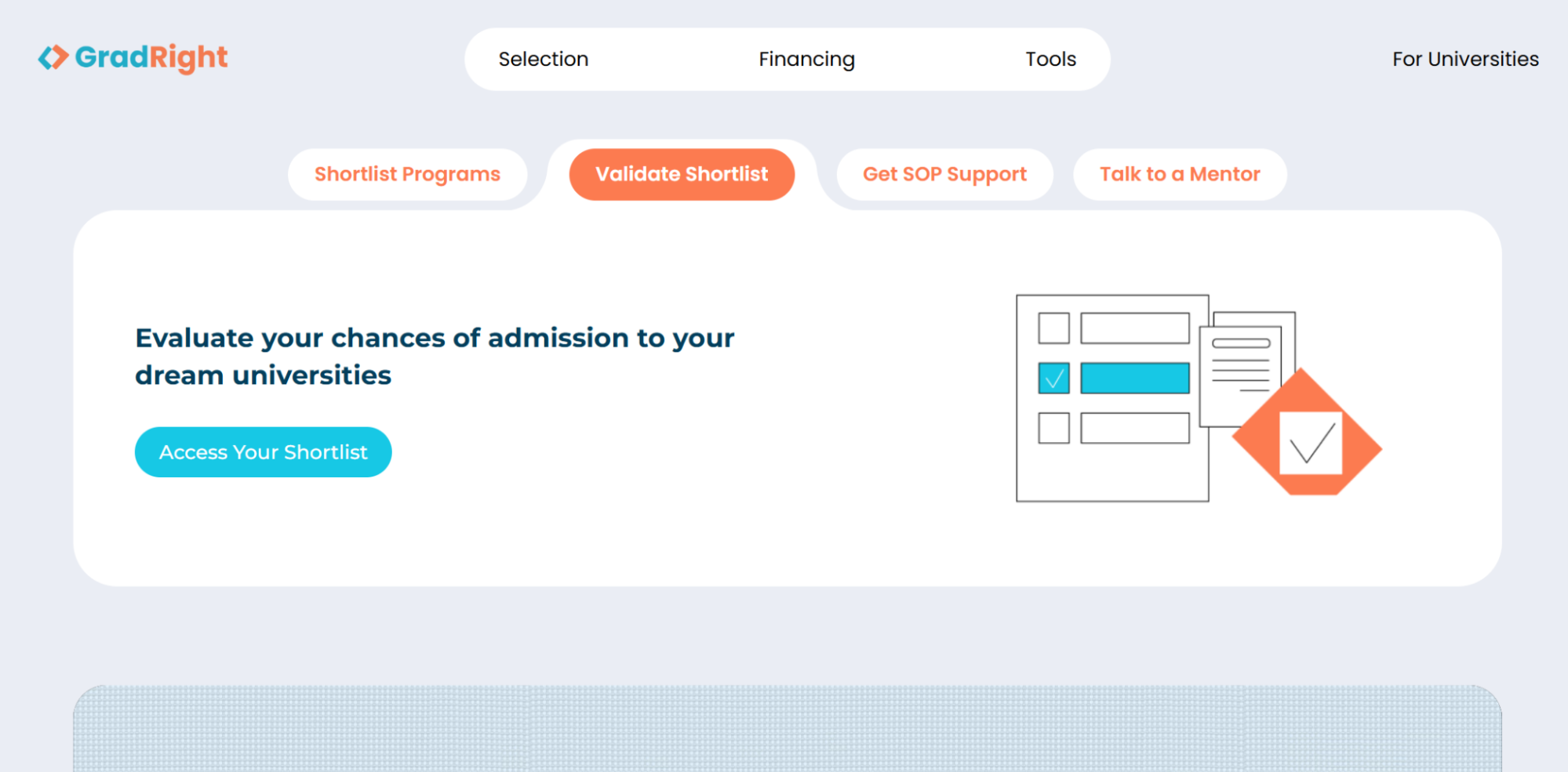 best matched university with Selectright based on ROI