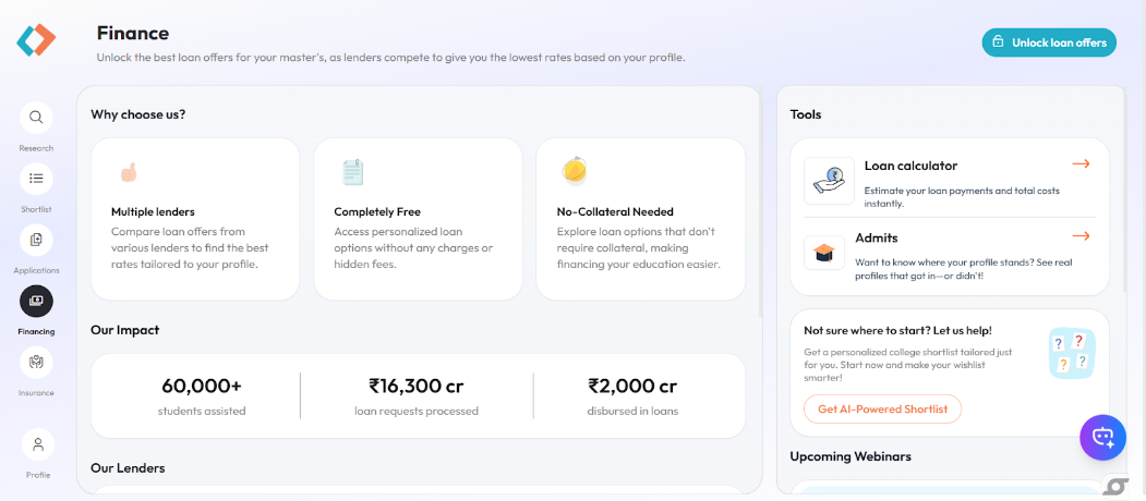GradRight for Transparent Loan Comparisons