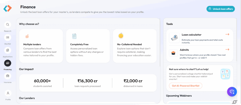 Financing tool by gradright get the best edication loan
