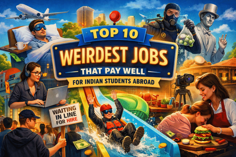 weird jobs that pay well abroad