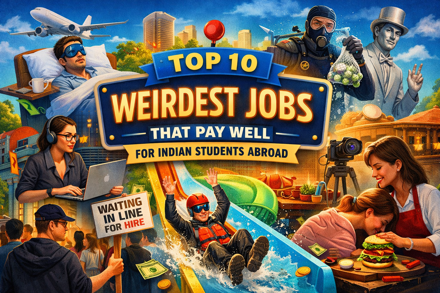 weird jobs that pay well abroad