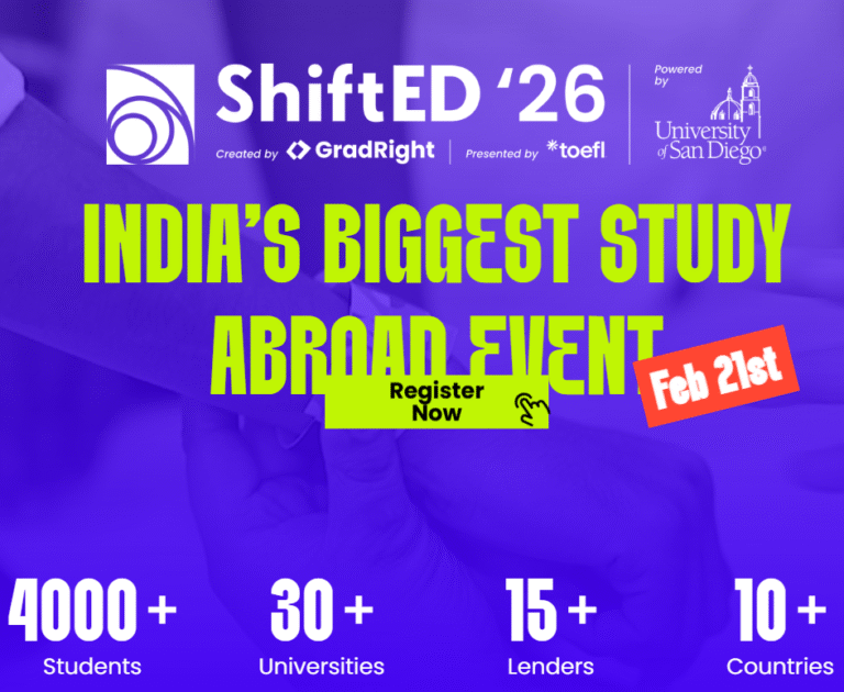 students attending ShiftED 2026 Delhi study abroad events