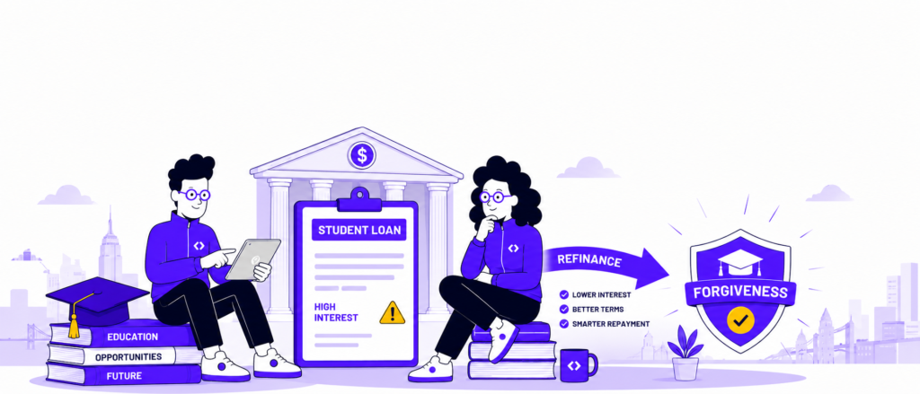 can refinanced student loans be forgiven